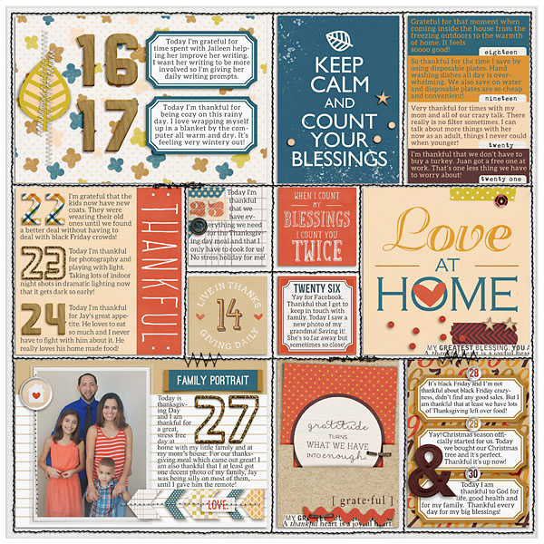2014 November 30 Days of Gratitude days 16 to 30