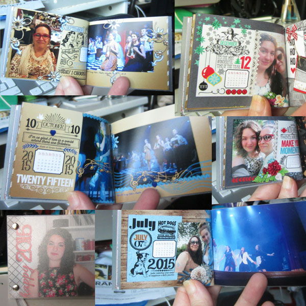 2015- Calendar mini book- detail 1