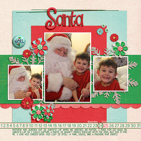 2015 Matthew with Santa