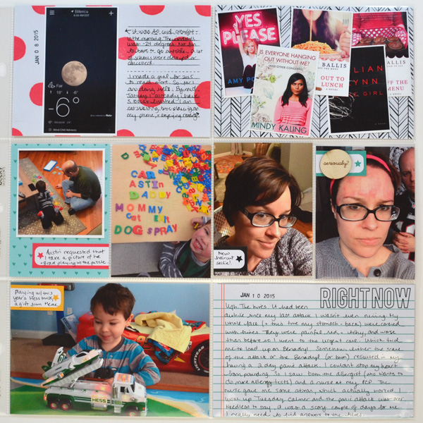2015 Project Life - January 1 - 15 (right)