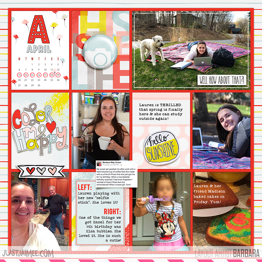 2015 Project Life | Week 16 Left Side