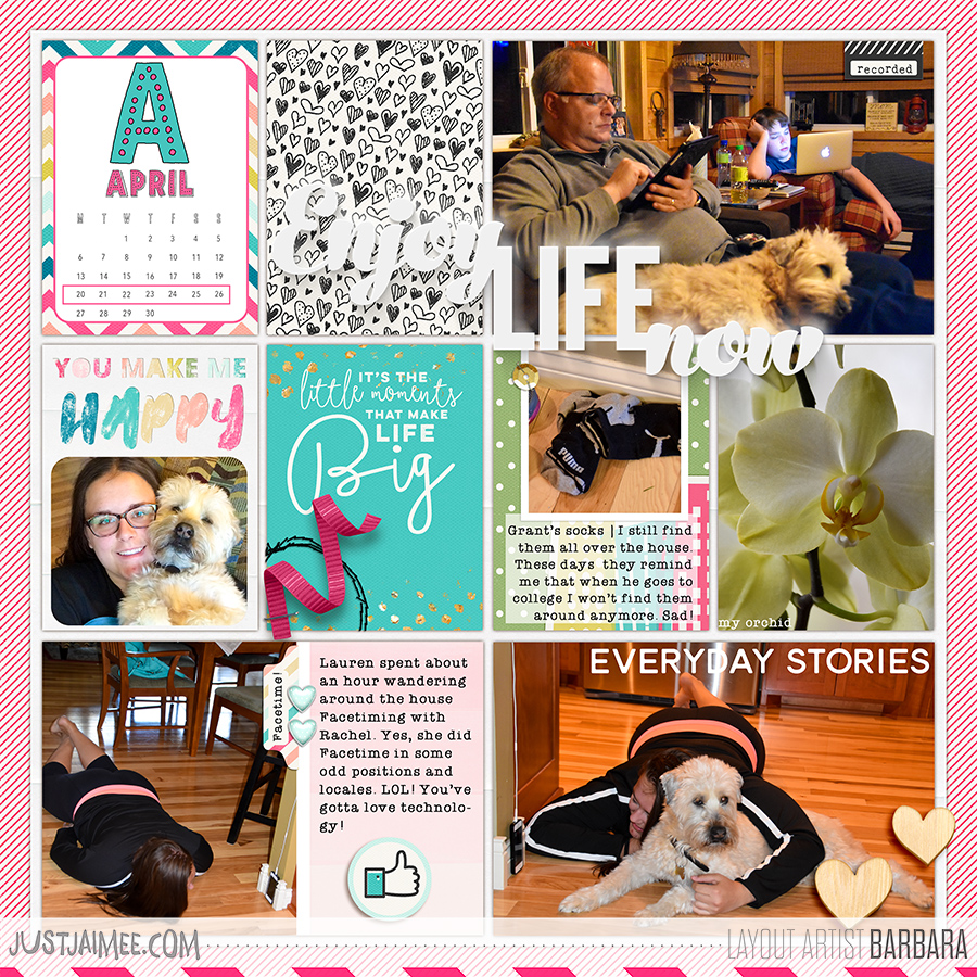 2015 Project Life Week 17 Left Side