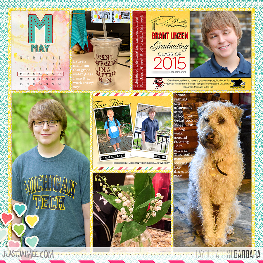 2015 Project Life Week 20 Left Side