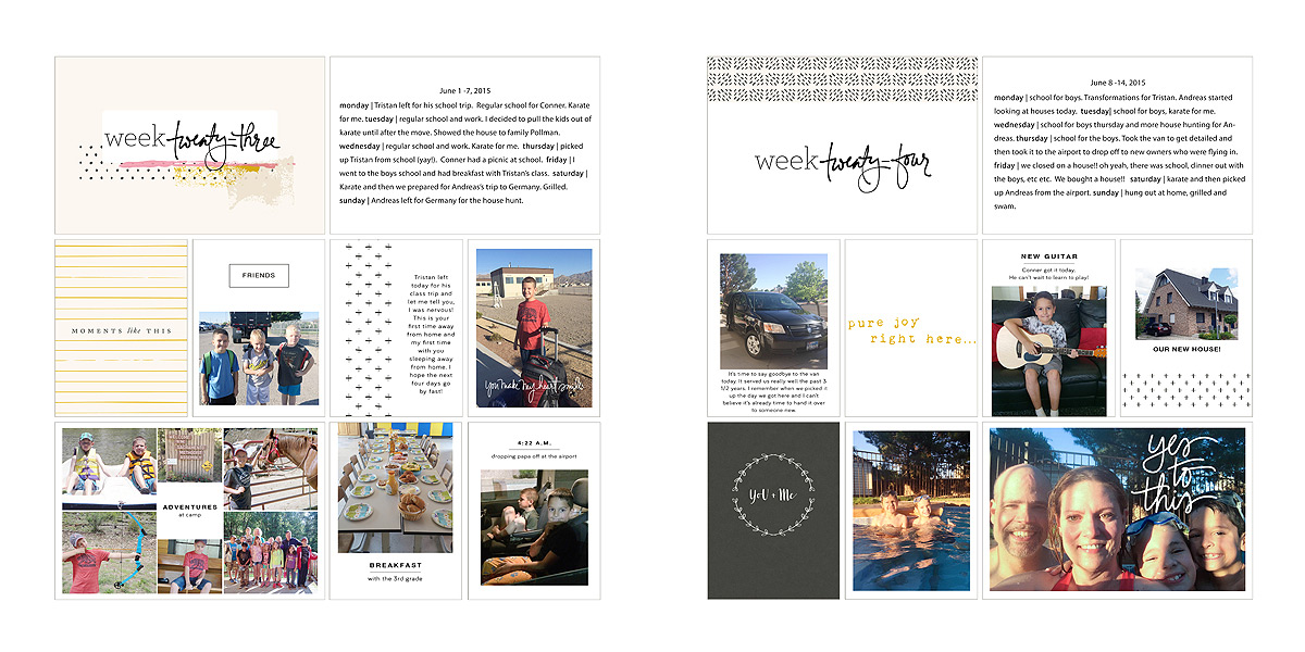 2015 project life week 23-24