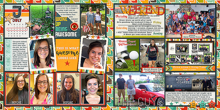 2015 Project Life Week 28 (24x12)
