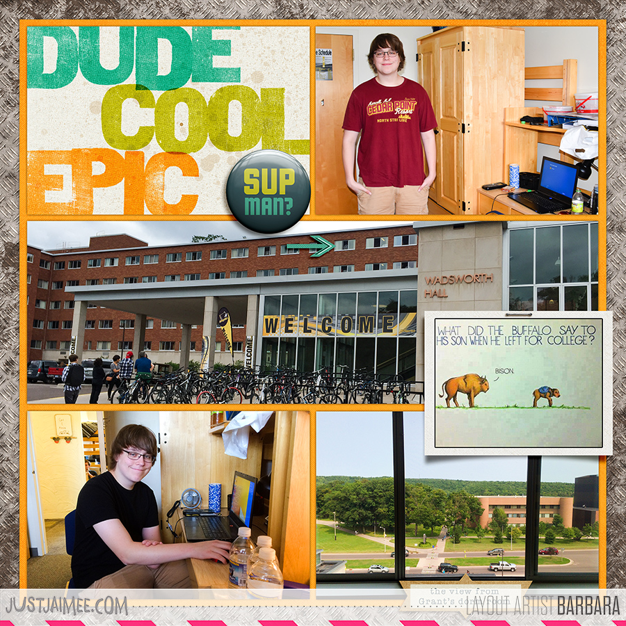 2015 Project Life Week 34 (Left Side) (College Move In)