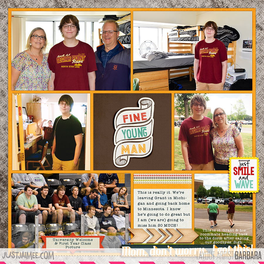 2015 Project Life Week 34 (Right Side) (College Move In)