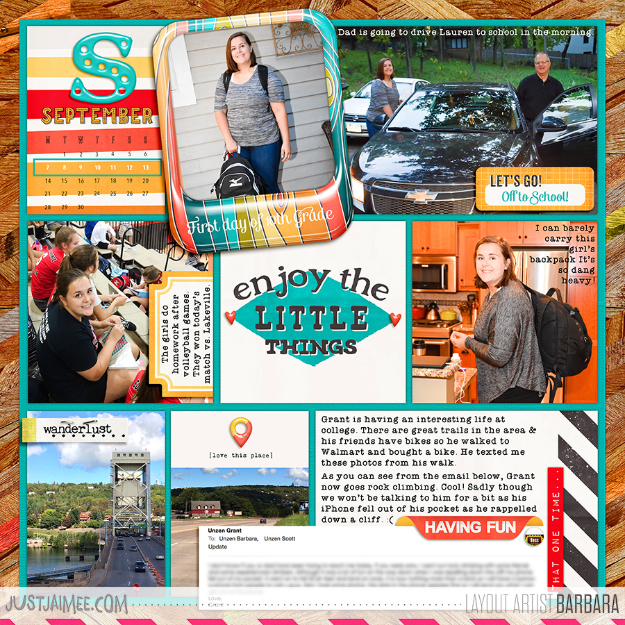 2015 Project Life: Week 37 Left Side