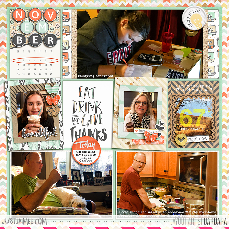 2015 Project Life Week 45 Left Side