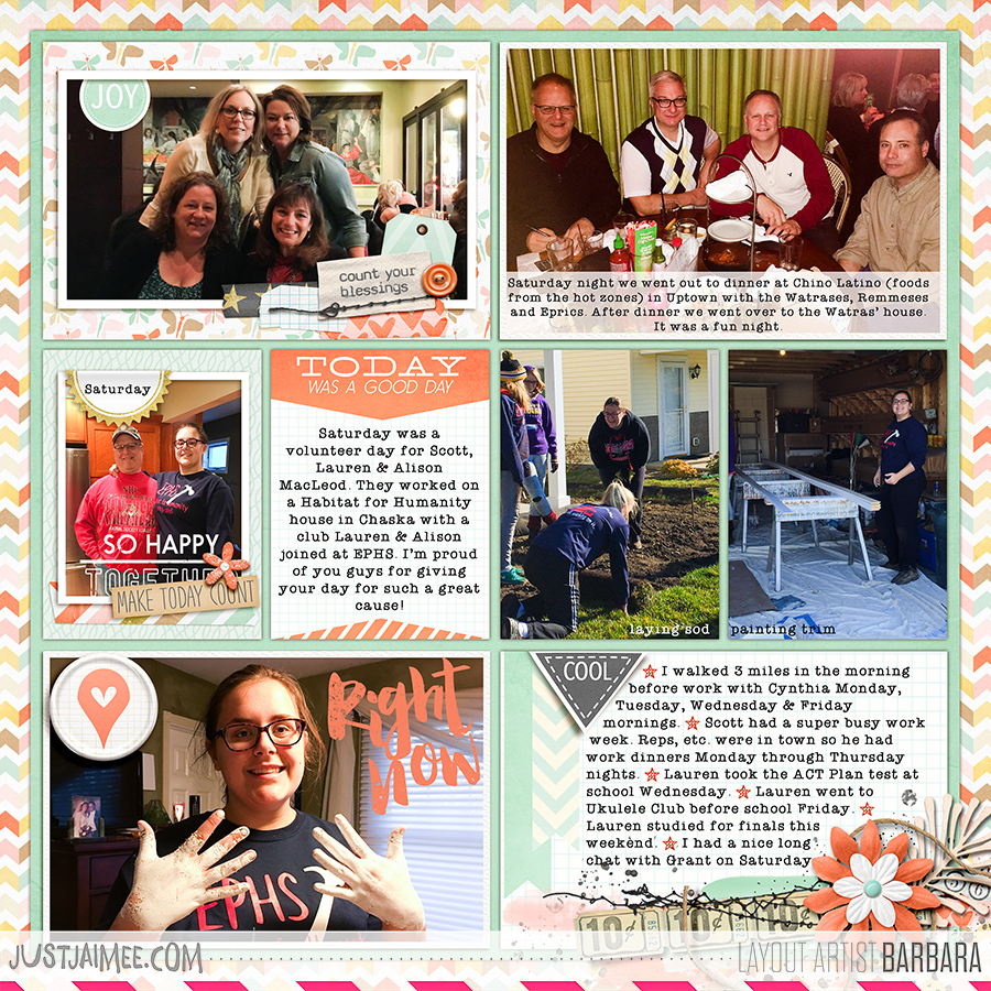 2015 Project Life Week 45 Right Side