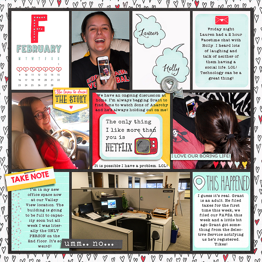 2015 Project Life Week 6 (Left Side)