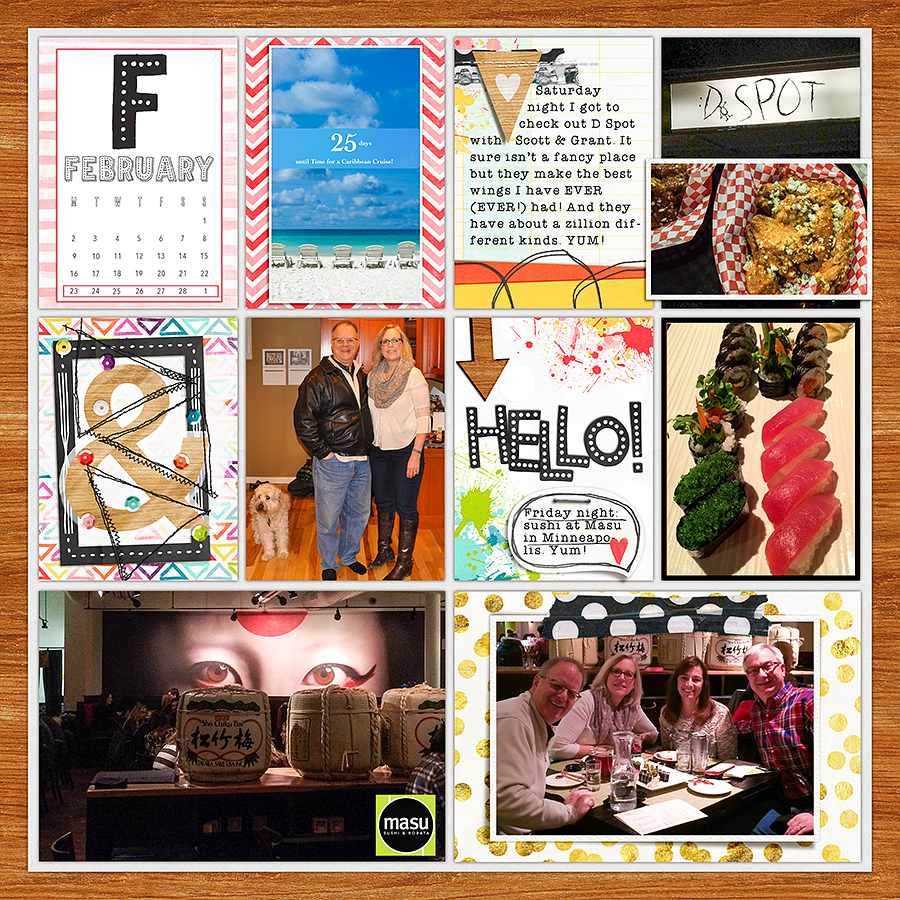2015 Project Life Week 9 Left Side