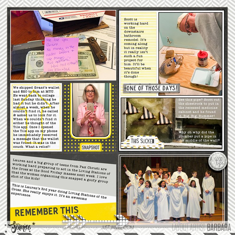 2016 Project Life Week 12 | Right Side