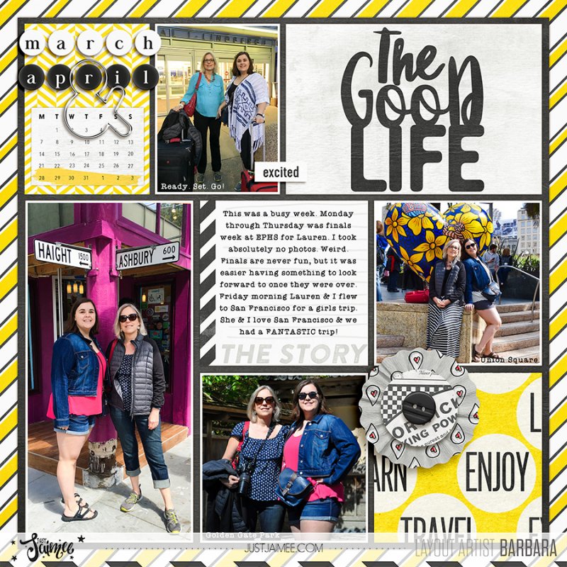 2016 Project Life Week 14 Left Side