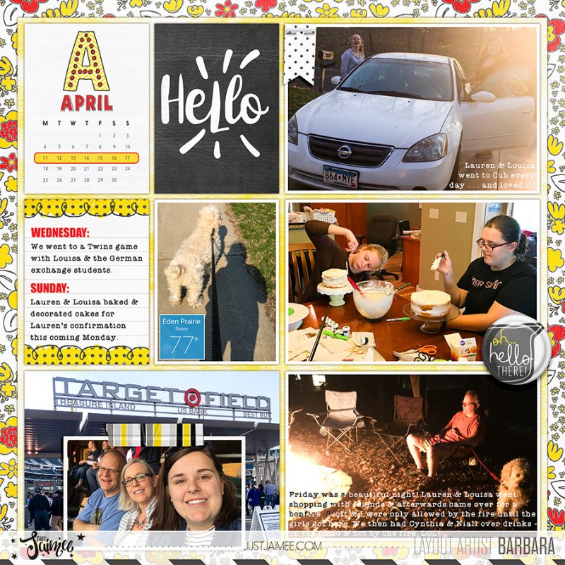 2016 Project Life Week 16 Left Side