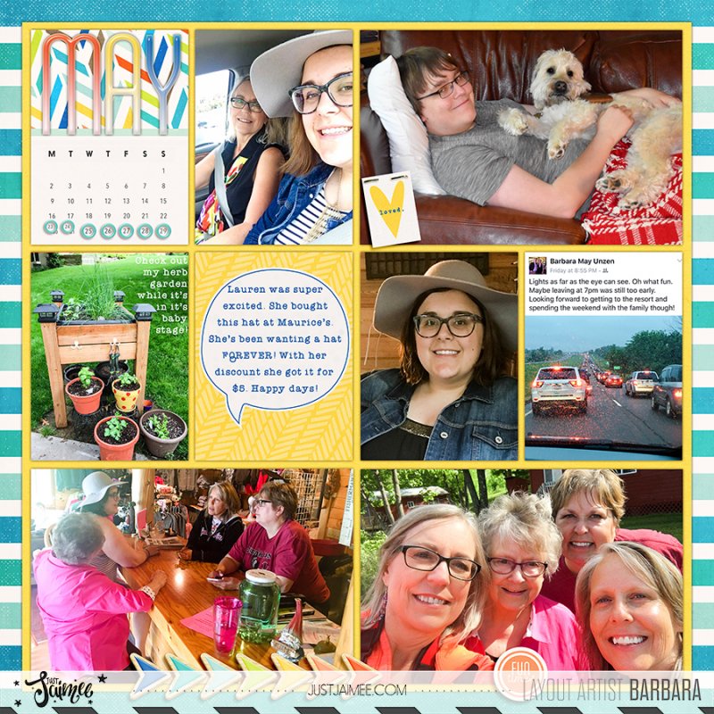 2016 Project Life Week 22 - Left Side