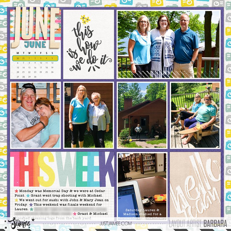 2016 Project Life Week 23 Left Side