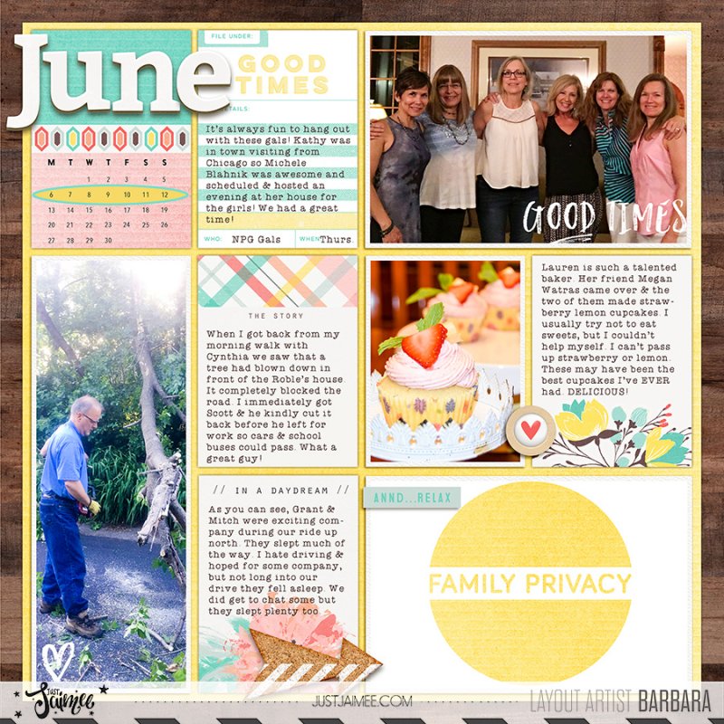 2016 Project Life Week 24 Left Side