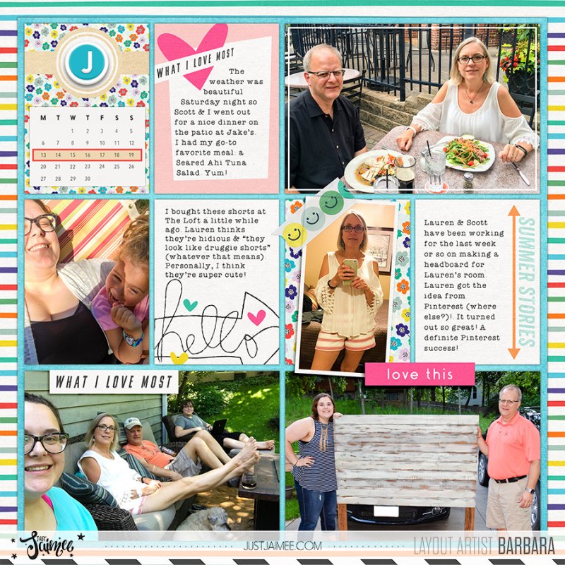 2016 Project Life Week 25 Left Side