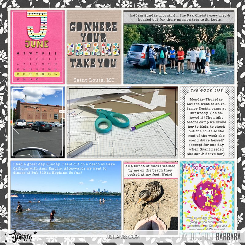 2016 Project Life Week 26 Left Side