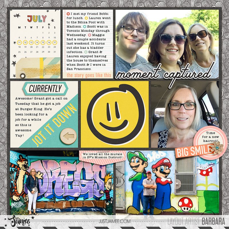 2016 Project Life Week 29 (Left)
