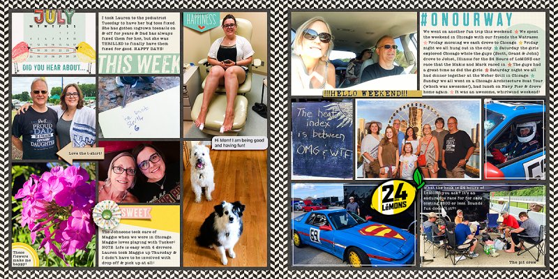 2016 Project Life Week 30 - 24x12