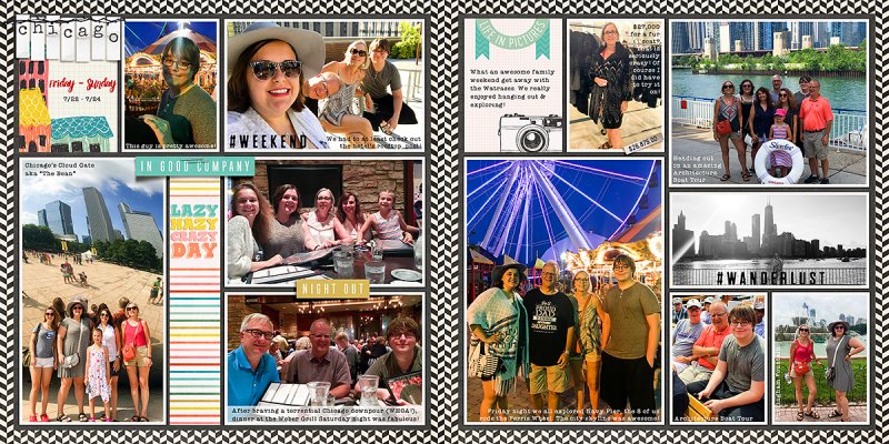 2016 Project Life Week 30 - Chicago - 24x12
