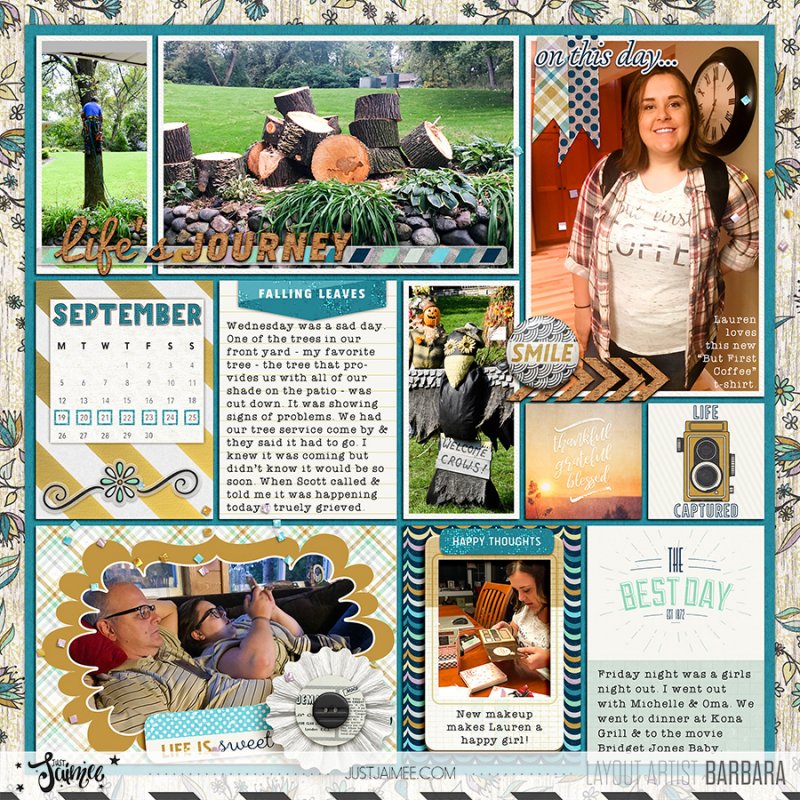 2016 Project Life Week 39 Left Side