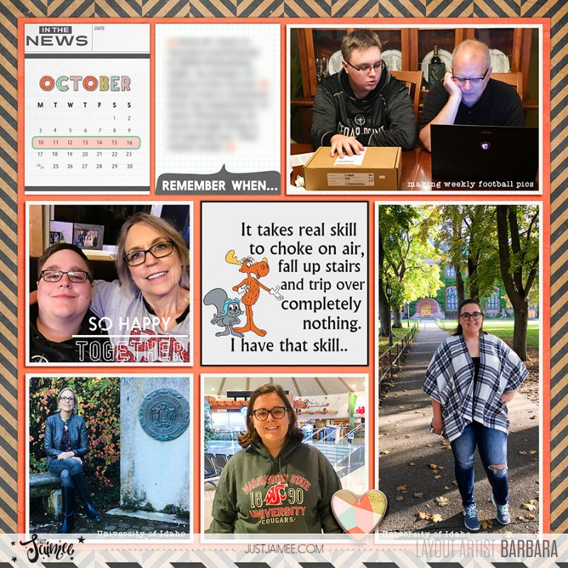 2016 Project Life Week 42 Left Side