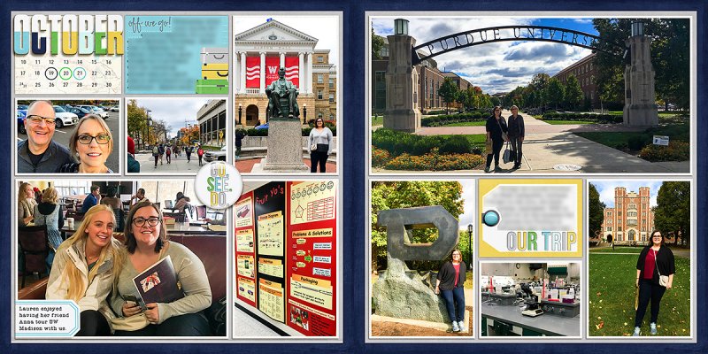 2016 Project Life Week 43 | UW Madison & Purdue