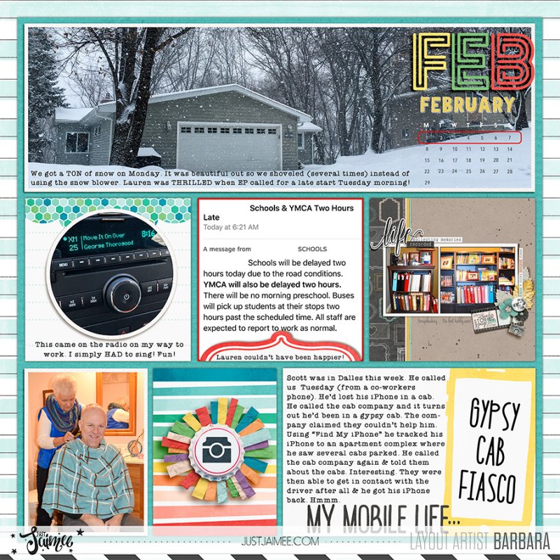 2016 Project Life: Week 6 (Left Side)