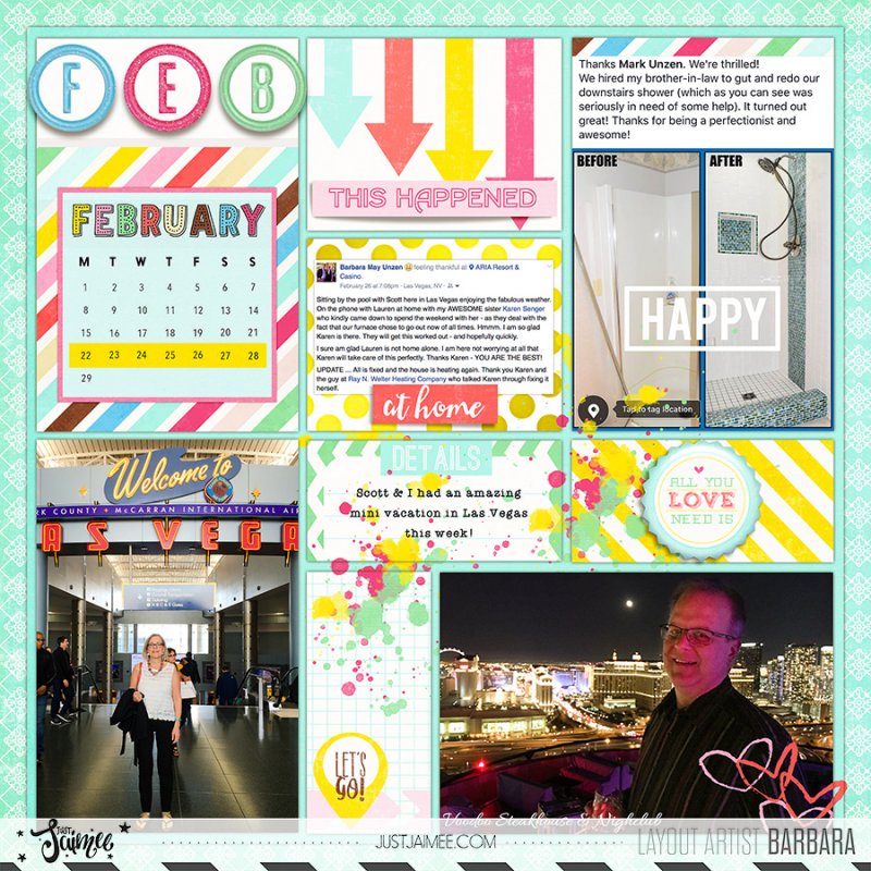 2016 Project Life Week 9 - Left Side