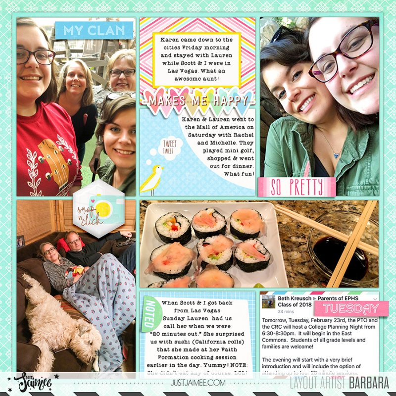 2016 Project Life Week 9 - Right Side