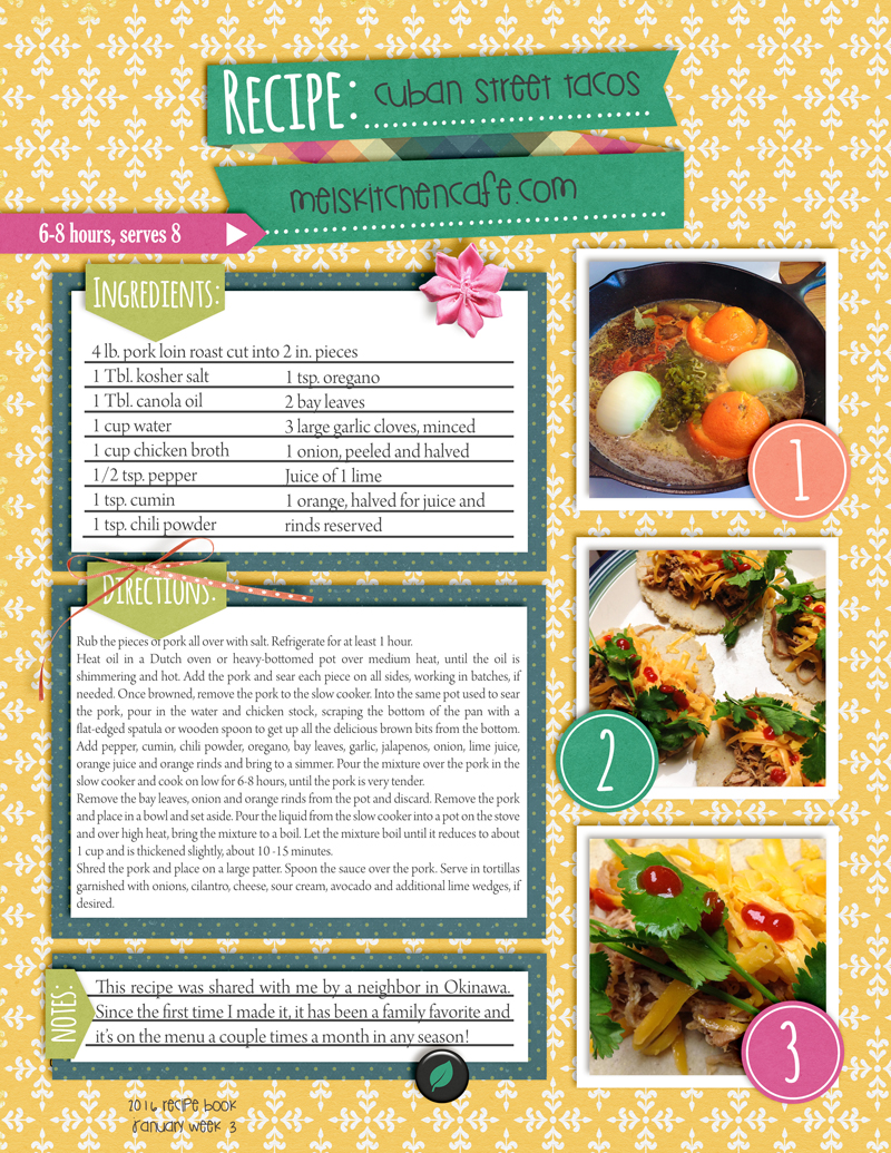 2016 Recipe Book-Week 3