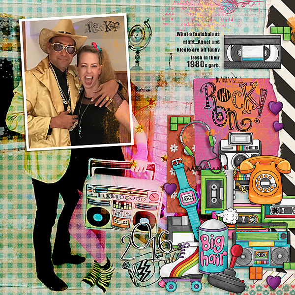 2016 Rock On Nicole & Angel  1980s Party