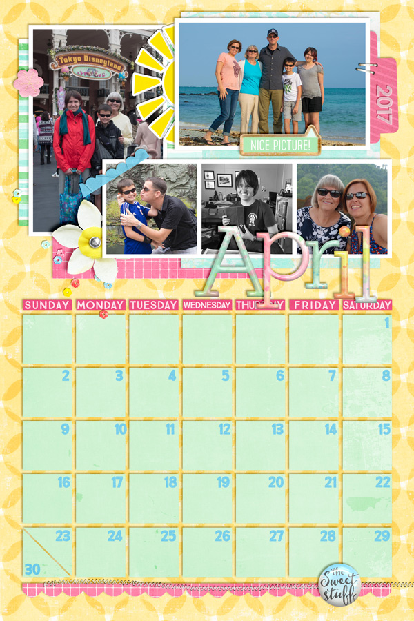 2017 Calendar-April