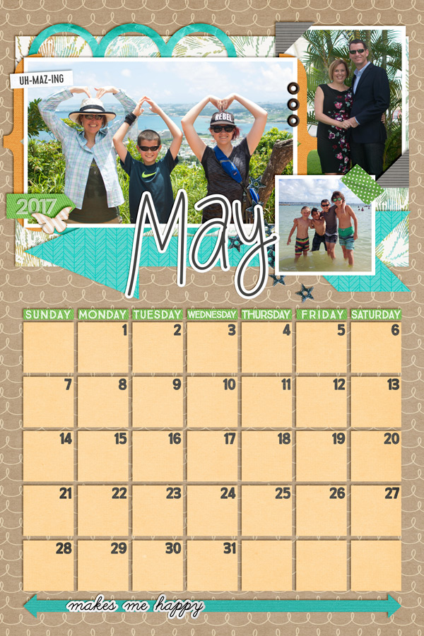 2017 Calendar-May
