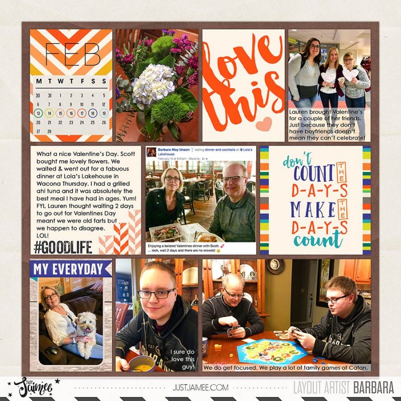 2017 Project Life Week 7 Left Side