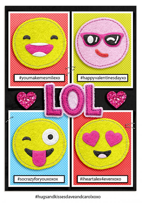 2018 Alex Valentine Card  Let's Get Emojinal