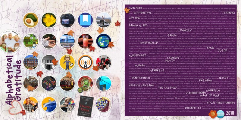 2018 Alphabetical Gratitude