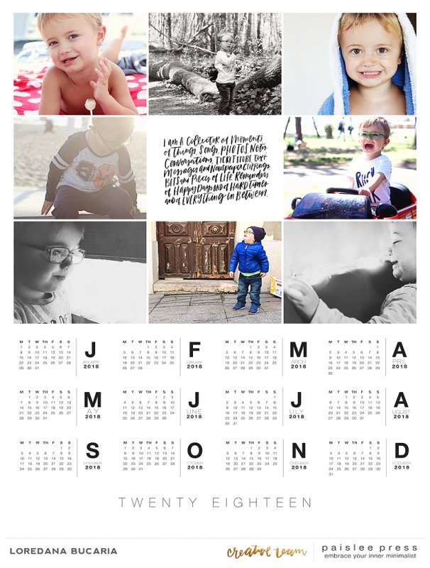 2018 Calendar 1