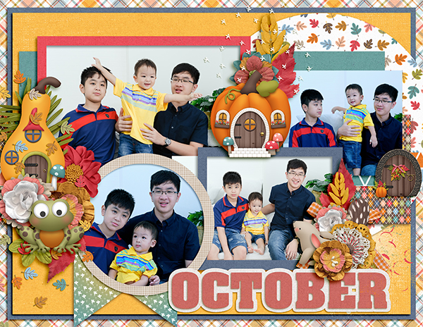 2018 Calendar - Oct - non-Halloween