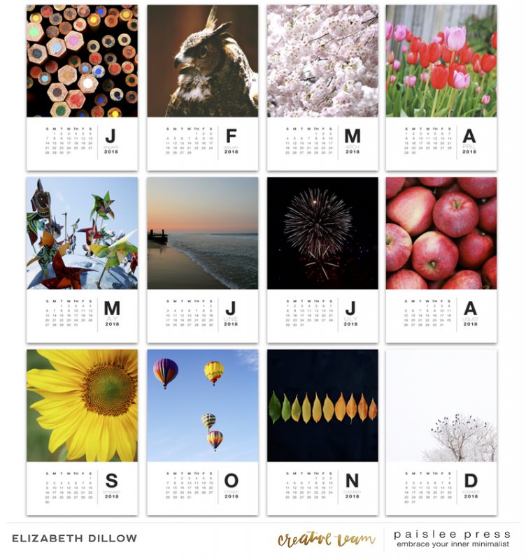 2018 Classroom Calendar