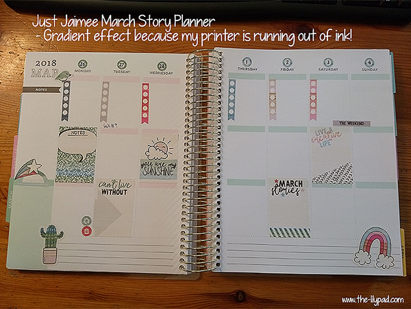 2018 March Planner