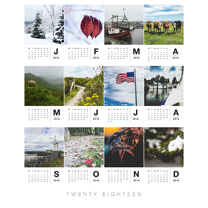 2018 poster Calendar