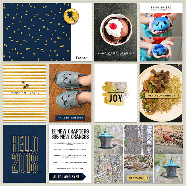 2018 Project Life Week 1 Right Side