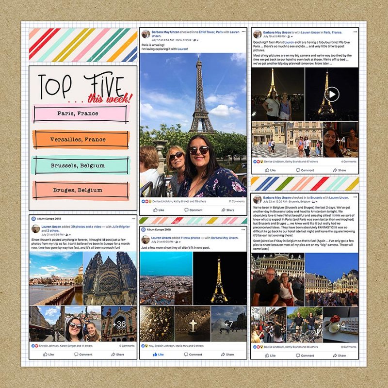 2018 Project Life | Week 29 (Right Side)