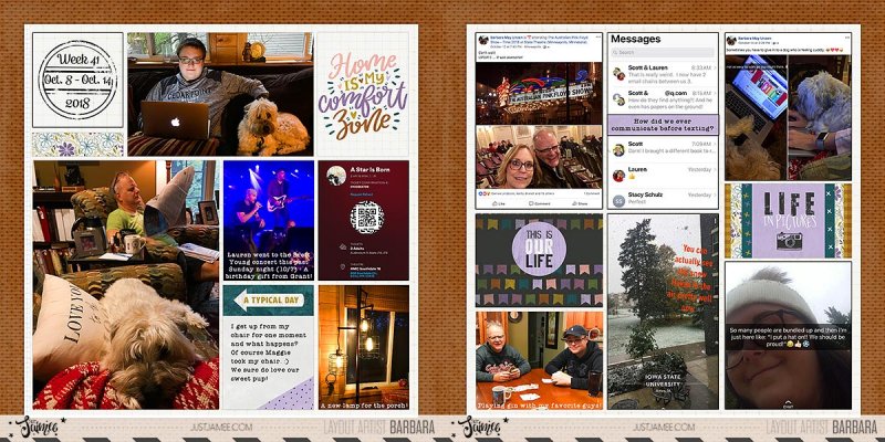 2018 Project Life | Week 41 | 24x12