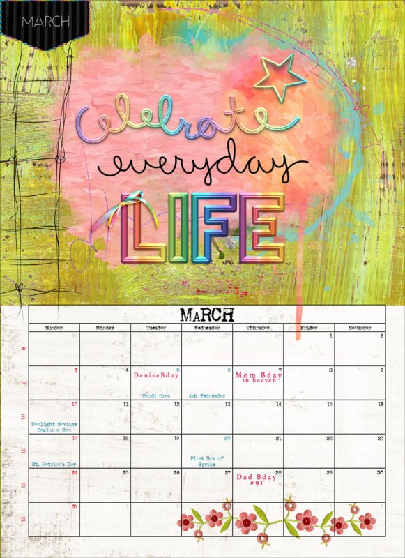 2019 Calendar Challenge by NBK-Design (March)