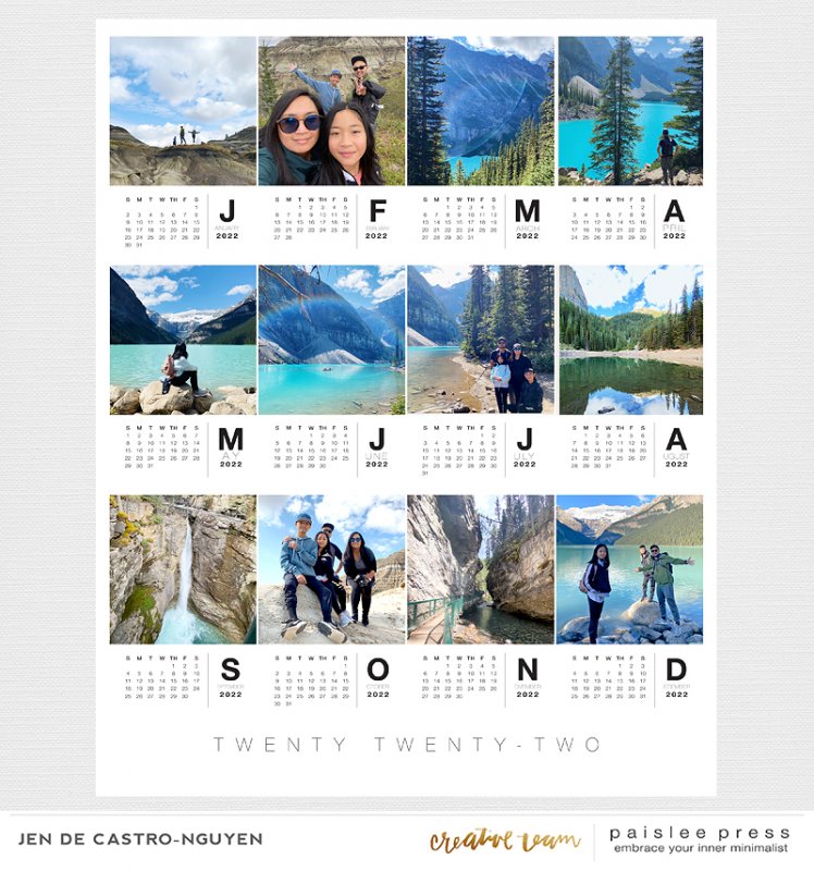 2022 16x20 Wall Calendar